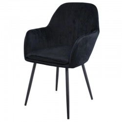 Стол АМ-711-4 черно кадифе - Scaune de dining