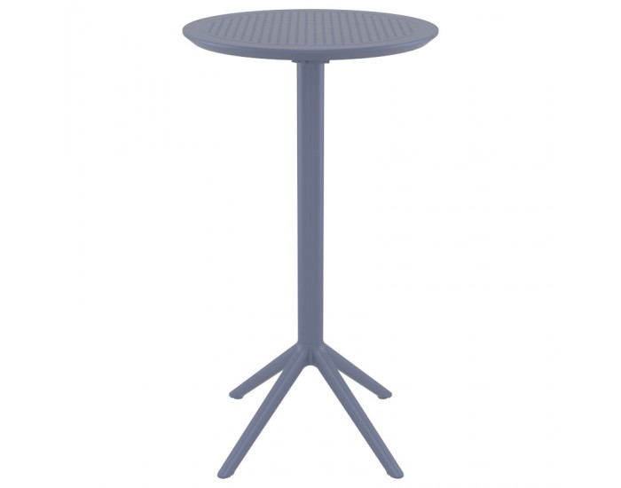Маса Бар Скай ф60/110h сгъваема тъмно сива