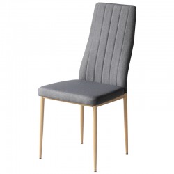 Стол AM-A-311B сив текстил - Scaune de dining