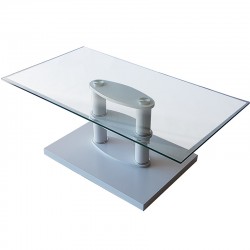 Холна маса MDF D-671 110/60/43h бяла - Măsuțe de living