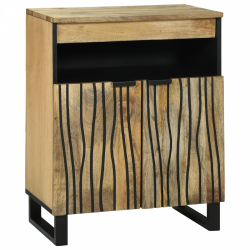 Sonata H Страничен шкаф 60x33.5x75 см от масивна мангова дървесина - Corpuri, vitrine, biblioteci modulare
