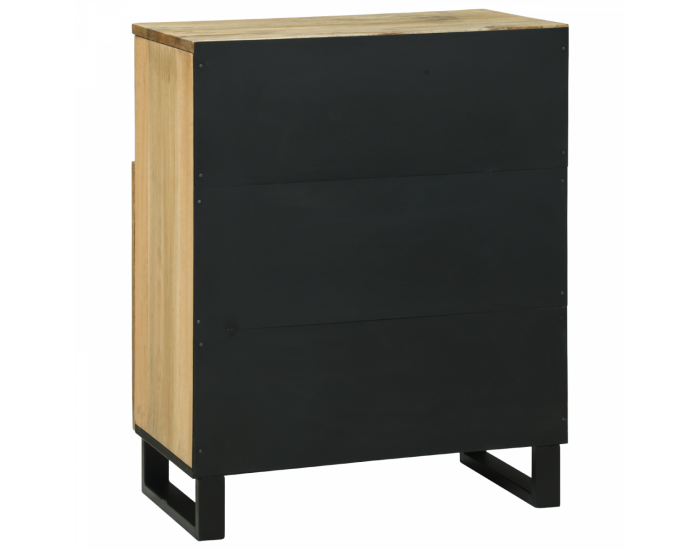 Sonata H Страничен шкаф 60x33.5x75 см от масивна мангова дървесина