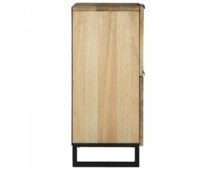 Sonata H Шкаф 60x33.5x75 см от масивно манго и конструкторска дървесина