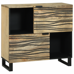 Sonata H Шкаф за съхранение 80x33.5x75 см от здраво дърво манго - Corpuri, vitrine, biblioteci modulare