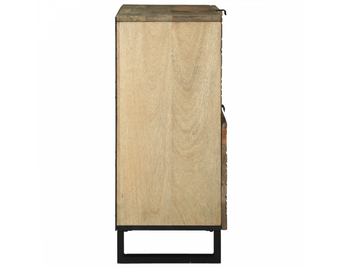 Sonata H Шкаф за съхранение 80x33.5x75 см от здраво дърво манго