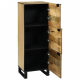 Sonata H височинен бюфет 40x33.5x110 см от масивна мангова дървесина