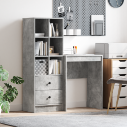 Sonata H Бюро със съхранение от бетон - Living