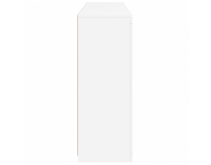 Sonata H Сайдборди с LED осветление, 3 бр, бели, инженерно дърво