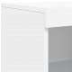 Sonata H Сайдборд с LED светлини, бял, 181,5x37x100 см