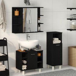 Sonata H 3-често баня мебел комплект черен дъб инженерна дървесина - Baie
