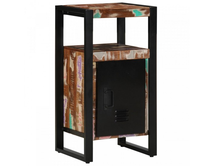Sonata H шкаф за баня Многоцветен 40x35x75 см Масивно регенерирано дърво