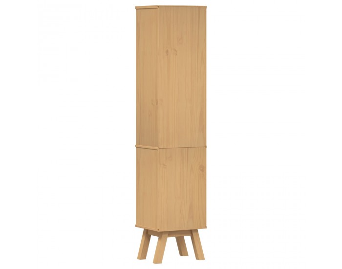 Sonata H Банков шкаф Кафяв 35x30x159 см от масивно борова дървесина