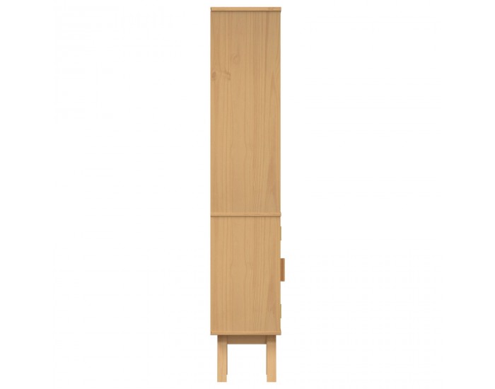 Sonata H Банков шкаф Кафяв 35x30x159 см от масивно борова дървесина