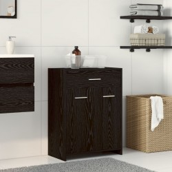 Sonata H Баня Кабинет Черно дъбово Инженерна дървесина 60 x 33 x 80 см - Dulapuri de baie