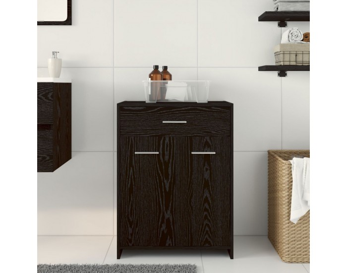 Sonata H Баня Кабинет Черно дъбово Инженерна дървесина 60 x 33 x 80 см