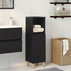 Sonata H Бюфет за баня Черен дъб 30x30x100 см Инженерна дървесина - Baie