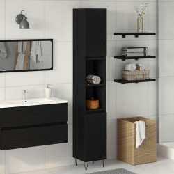 Sonata H Баня Шкаф Черен Дъб 30x30x190 см Инженерна Дървесина - Baie