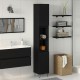 Sonata H Баня Шкаф Черен Дъб 30x30x190 см Инженерна Дървесина