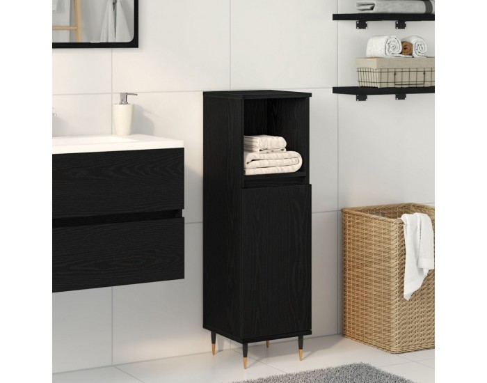 Sonata H Баня Кабинет Черен Дъб 30x30x100 см Инженерна Дървесина