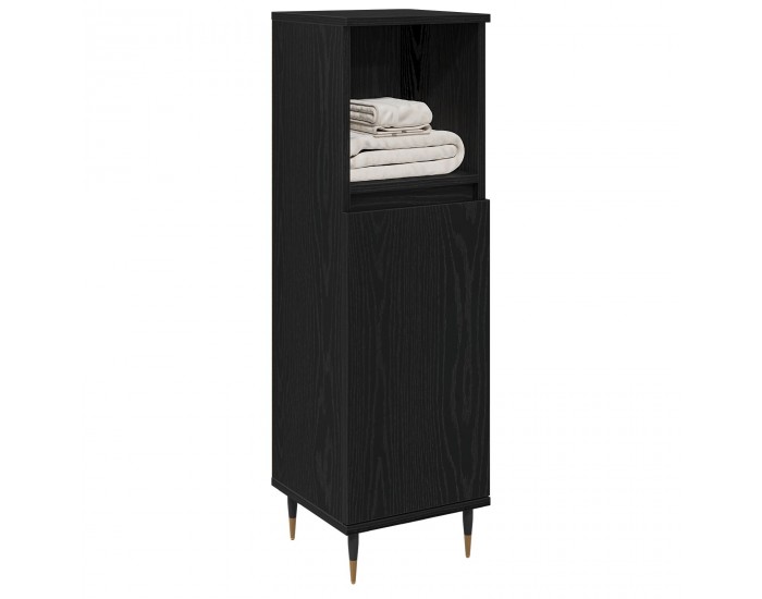 Sonata H Баня Кабинет Черен Дъб 30x30x100 см Инженерна Дървесина