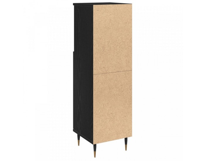 Sonata H Баня Кабинет Черен Дъб 30x30x100 см Инженерна Дървесина