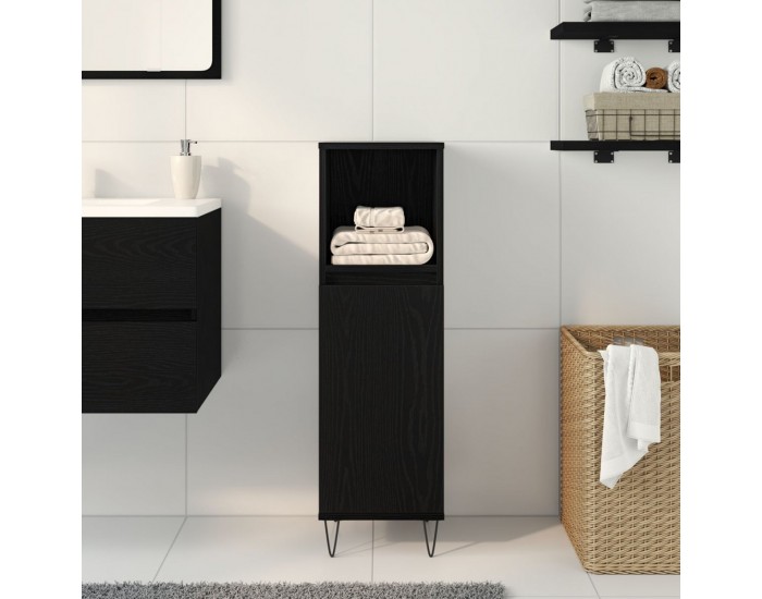 Sonata H Банная шкаф черен дъб 30x30x100 см инженерна дървесина