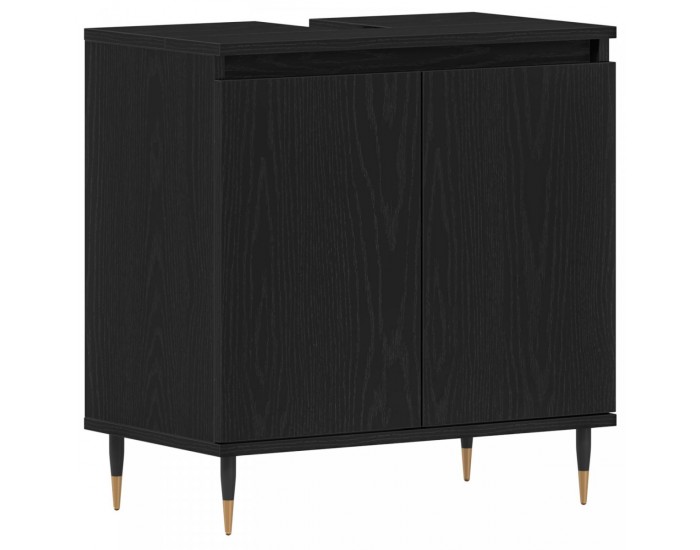 Sonata H Шкаф за мивка Черен дъб 58x33x60 см Инженерна дървесина