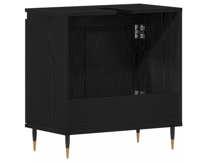 Sonata H Шкаф за мивка Черен дъб 58x33x60 см Инженерна дървесина