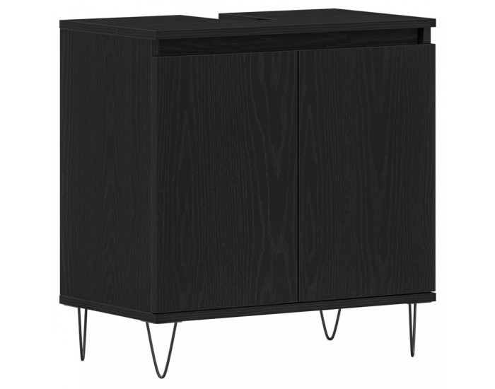 Sonata H Мивка за баня Черен дъб 58x33x60 см Инженерна дървесина