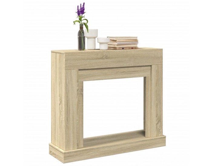Sonata H Облицовка за камина сонома дъб 100x30x87,5 см инженерно дърво