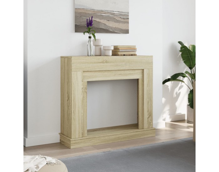 Sonata H Облицовка за камина сонома дъб 100x30x87,5 см инженерно дърво