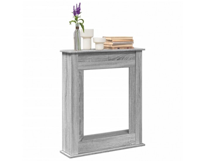 Sonata H Облицовка за камина сив сонома 75x20x87,5 см инженерно дърво