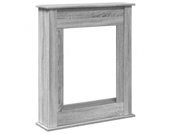 Sonata H Облицовка за камина сив сонома 75x20x87,5 см инженерно дърво