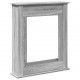 Sonata H Облицовка за камина сив сонома 75x20x87,5 см инженерно дърво