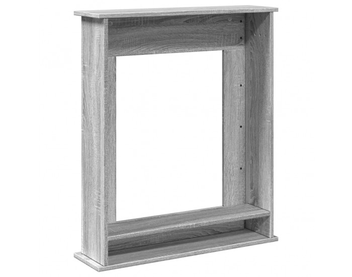 Sonata H Облицовка за камина сив сонома 75x20x87,5 см инженерно дърво