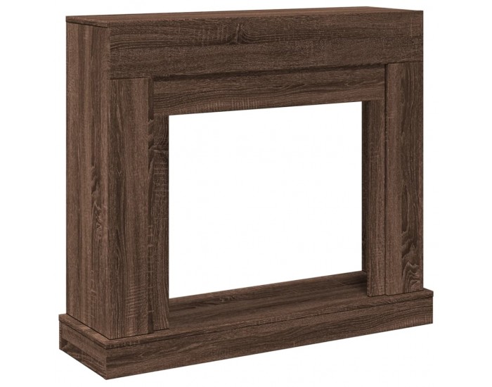 Sonata H Облицовка за камина, кафяв дъб, 100x30x87,5 см, инженерно дърво