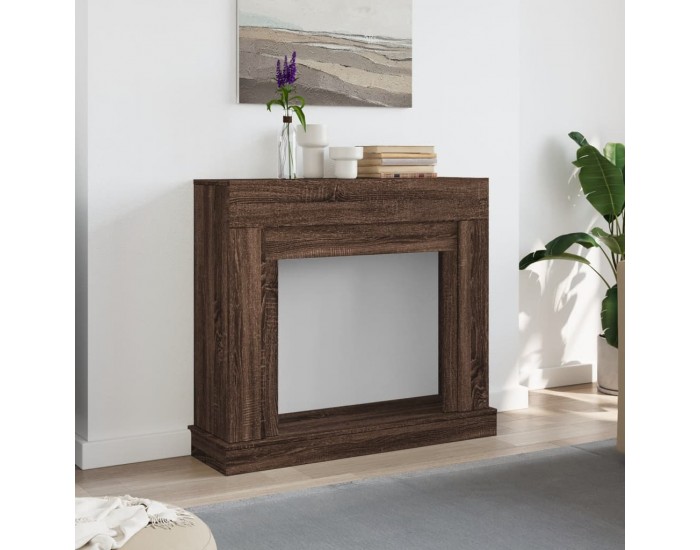 Sonata H Облицовка за камина, кафяв дъб, 100x30x87,5 см, инженерно дърво