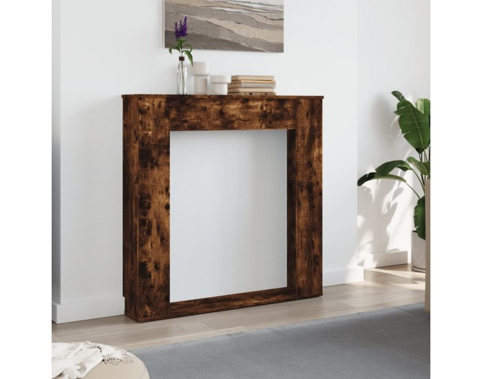Sonata H Облицовка за камина опушен дъб 100x20x100 см инженерно дърво