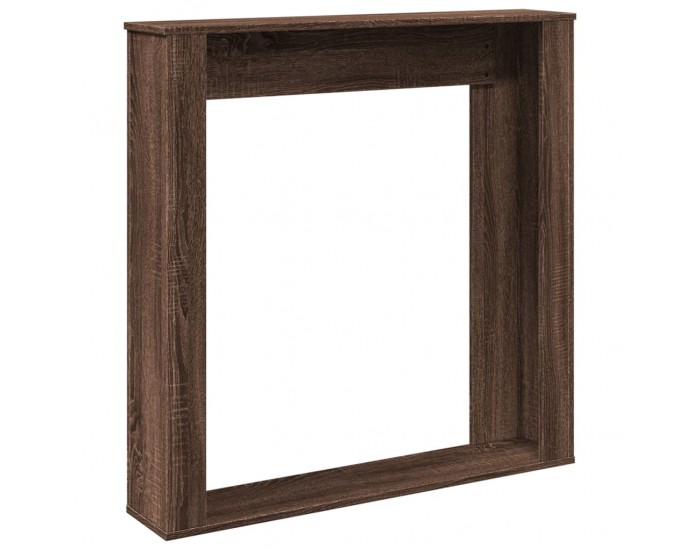 Sonata H Облицовка за камина, кафяв дъб, 100x20x100 см, инженерно дърво
