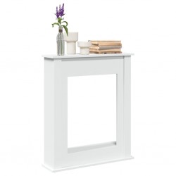 Sonata H Облицовка за камина, бяла, 75x20x87,5 см, инженерно дърво - Pentru șeminee, coșuri de fum și sobe pe lemne