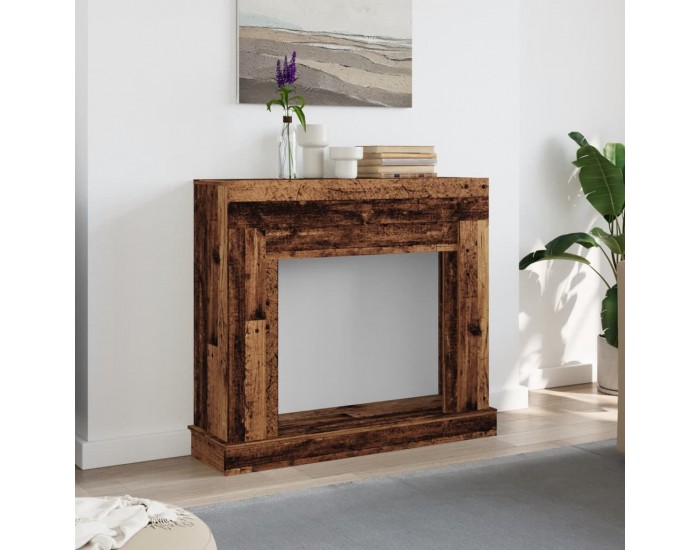 Sonata H Облицовка за камина старо дърво 100x30x87,5 см инженерно дърво