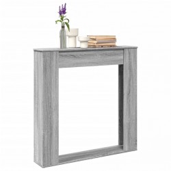 Sonata H Облицовка за камина сив сонома 100x20x100 см инженерно дърво - Pentru șeminee, coșuri de fum și sobe pe lemne