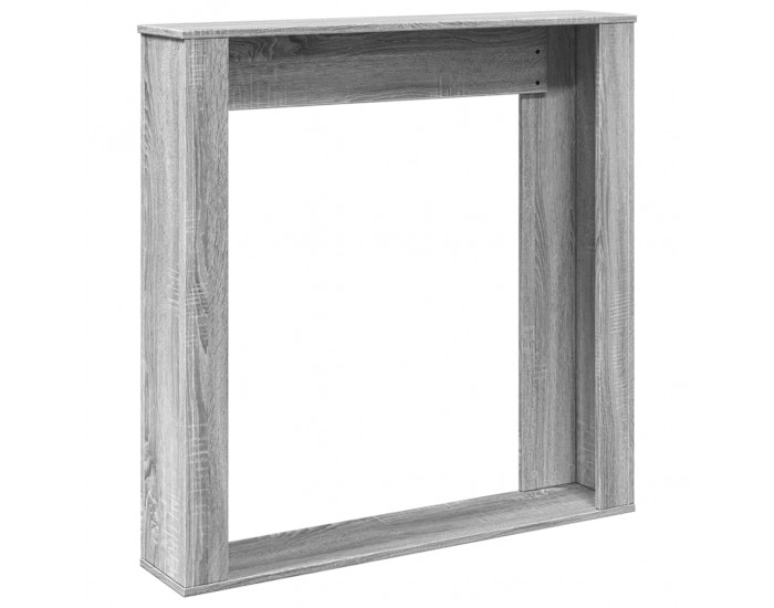 Sonata H Облицовка за камина сив сонома 100x20x100 см инженерно дърво