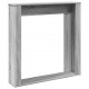 Sonata H Облицовка за камина сив сонома 100x20x100 см инженерно дърво