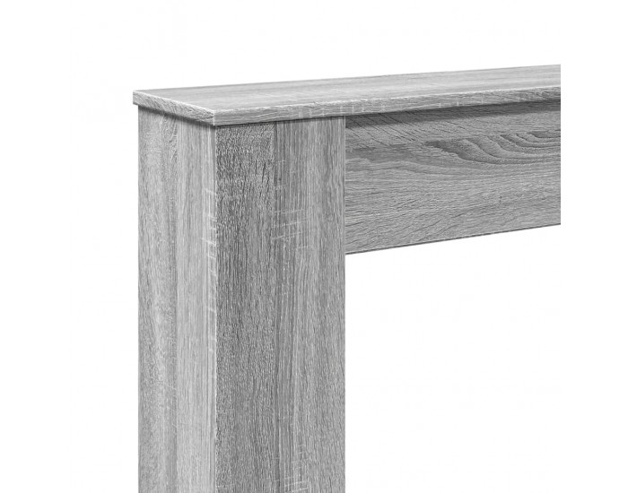 Sonata H Облицовка за камина сив сонома 100x20x100 см инженерно дърво