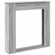 Sonata H Облицовка за камина сив сонома 100x20x100 см инженерно дърво