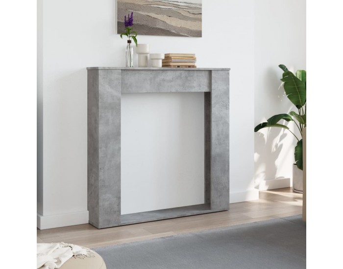 Sonata H Облицовка за камина бетонно сив 100x20x100 см инженерно дърво
