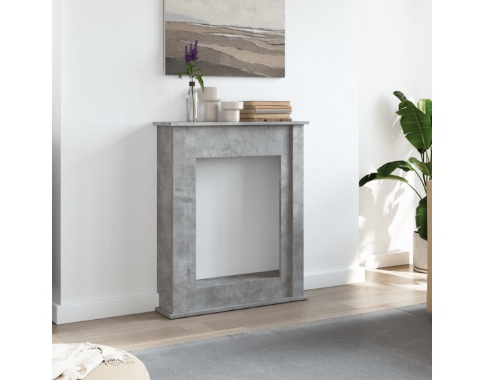 Sonata H Облицовка за камина бетонно сив 75x20x87,5 см инженерно дърво
