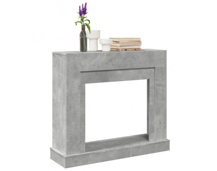 Sonata H Облицовка за камина бетонно сив 100x30x87,5 см инженерно дърво