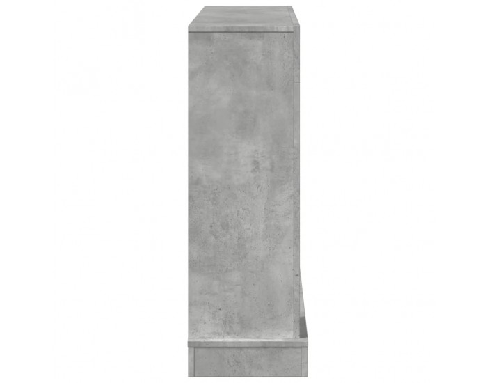 Sonata H Облицовка за камина бетонно сив 100x30x87,5 см инженерно дърво